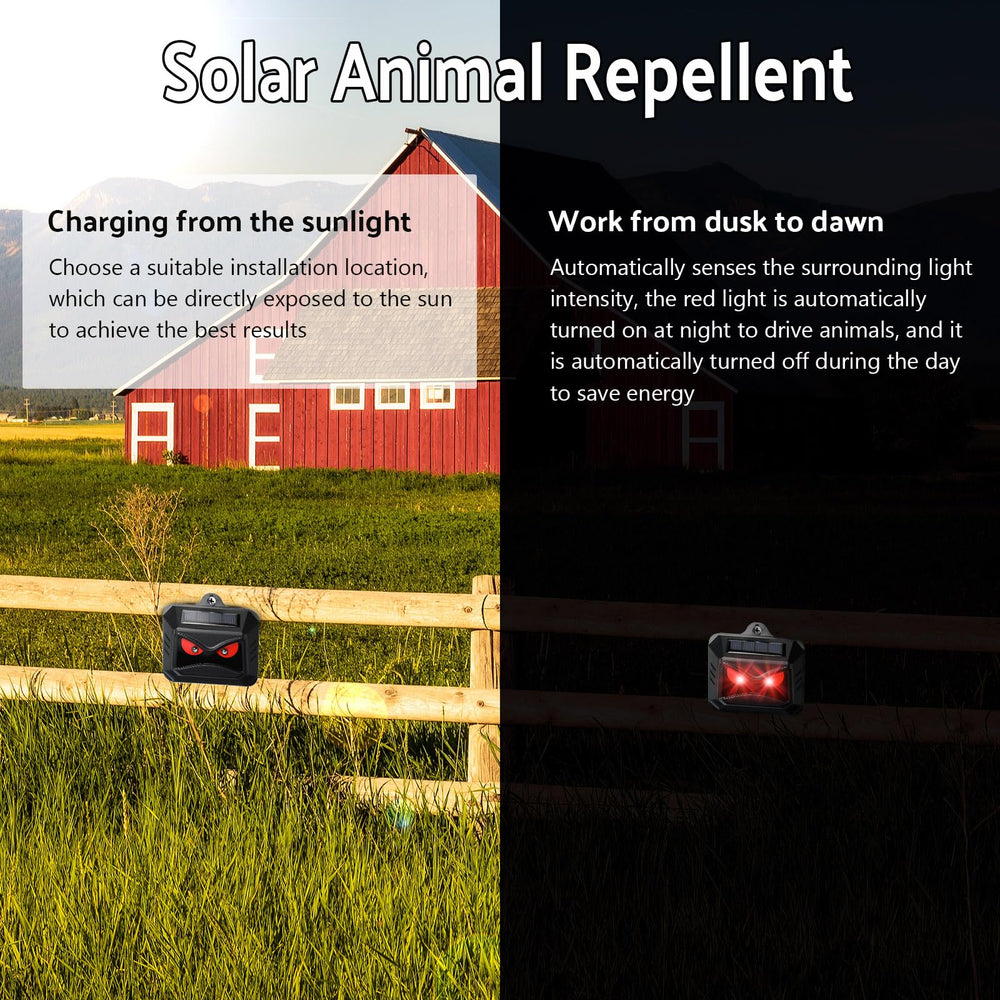 Kittmip animal repeller mounted on a fence