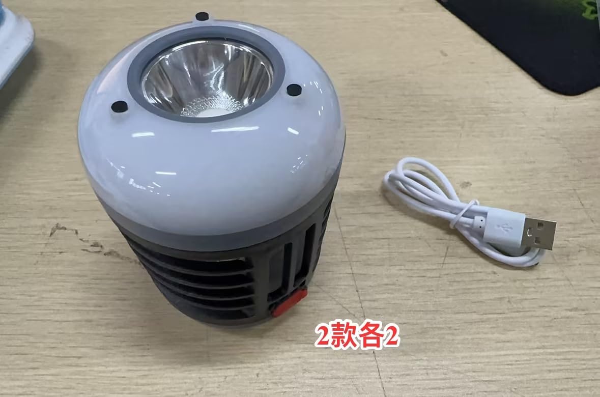 Kittmip Bug Zapper Lantern in action at a camping site