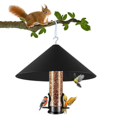 KITVONA 19 Inch Metal Squirrel Baffle front view, black