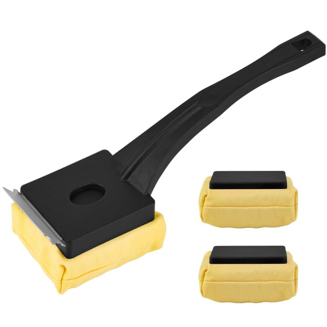 Kitwanda Grill Brush Bristle-Free front view with two extra brush heads