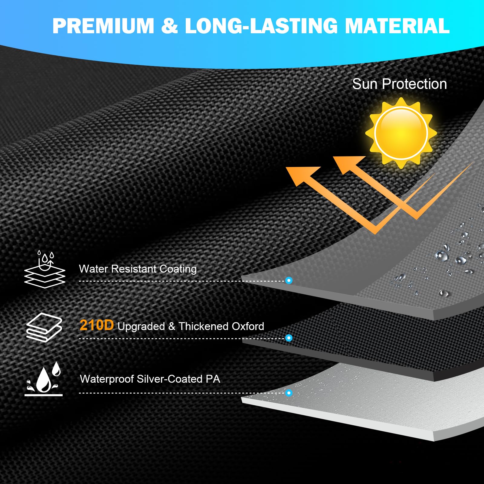 KJX Inflatable Pool Cover showcasing tear-resistant material