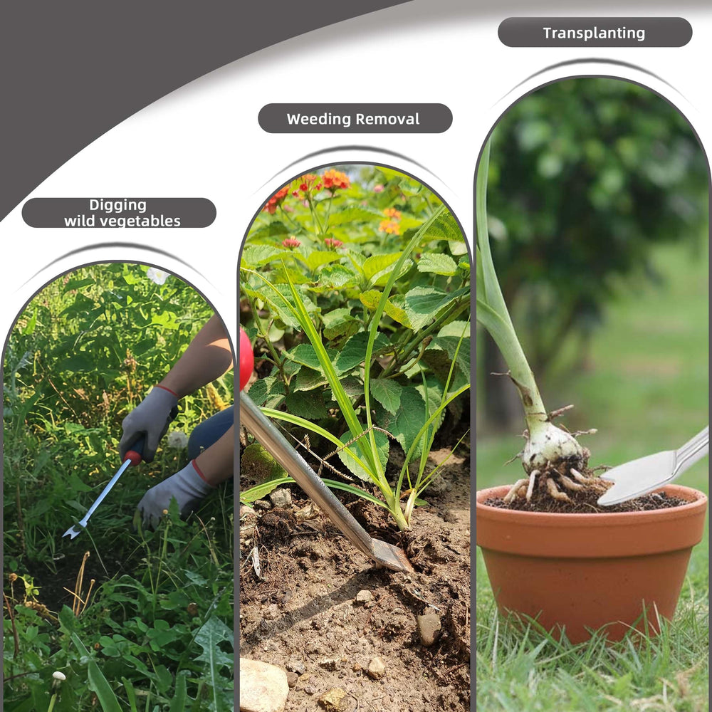 KLDOLLAR Weed Puller Tool packaging showing product features