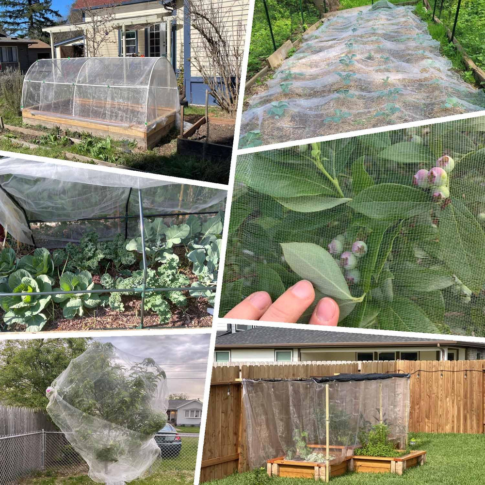 KLEWEE 10 x 50 FT Garden Mesh Netting packaging display