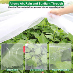 KLEWEE Garden Netting covering a vegetable patch