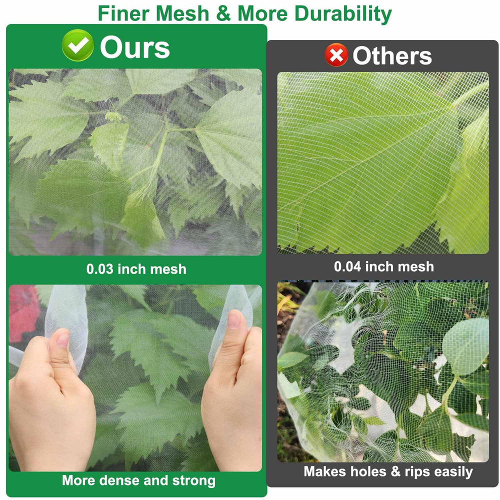 KLEWEE Garden Netting rolled up for easy storage