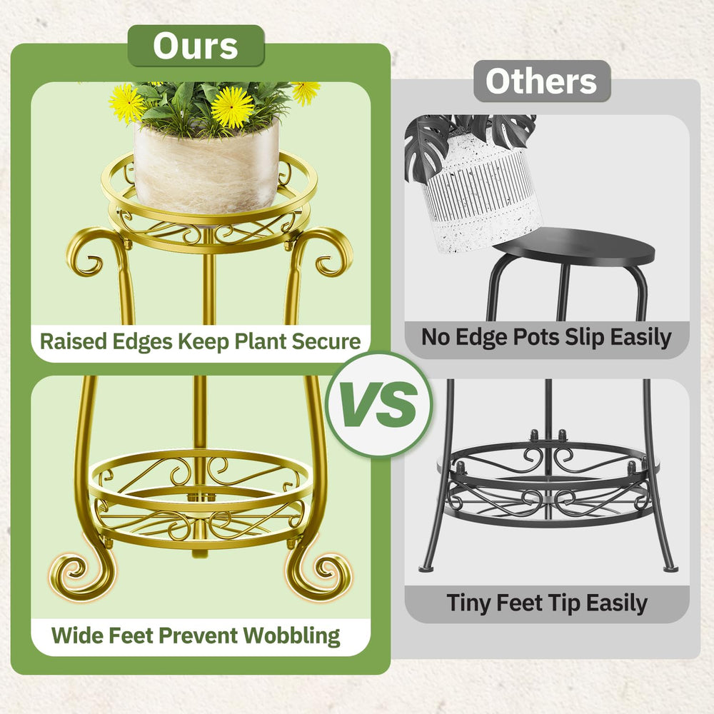 KMOTASUO plant stand with various potted plants arranged
