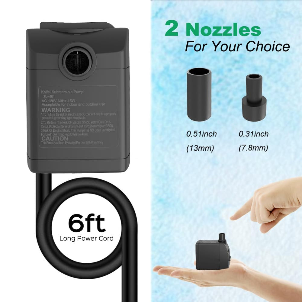 Knifel water pump power cord connection
