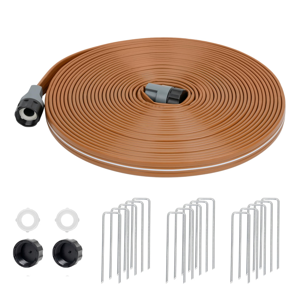 KOBAZ 50FT Sprinkler Hose front view with micro-holes