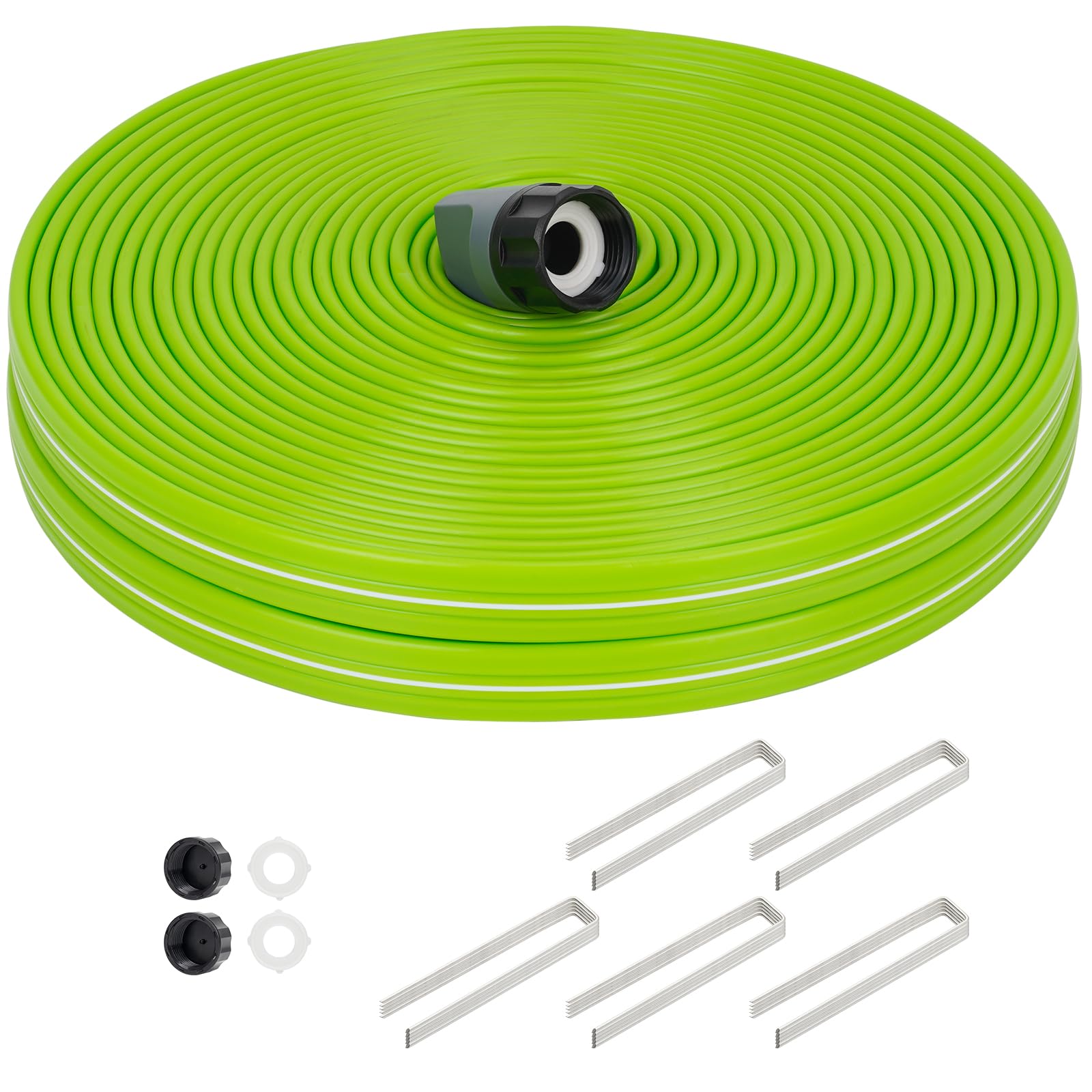 KOBAZ Sprinkler Hose 75FT green model with detachable end caps