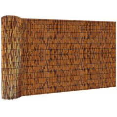 KOIUEYW Bamboo Reed Fencing 3 x 10 FT Light Russet front view