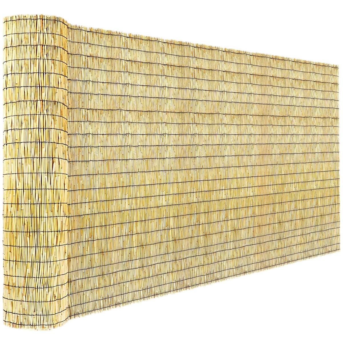 KOIUEYW Bamboo Reed Fencing 3 x 16 FT front view