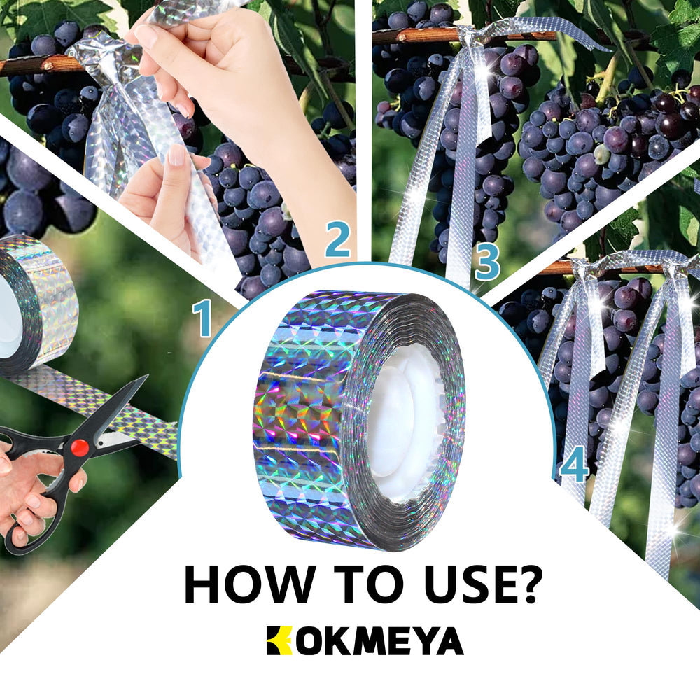 KOKMEYA Bird Scare Tape packaging, flat design