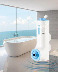 KokoSelene Rechargeable Bath Jet, side view showing adjustable nozzle