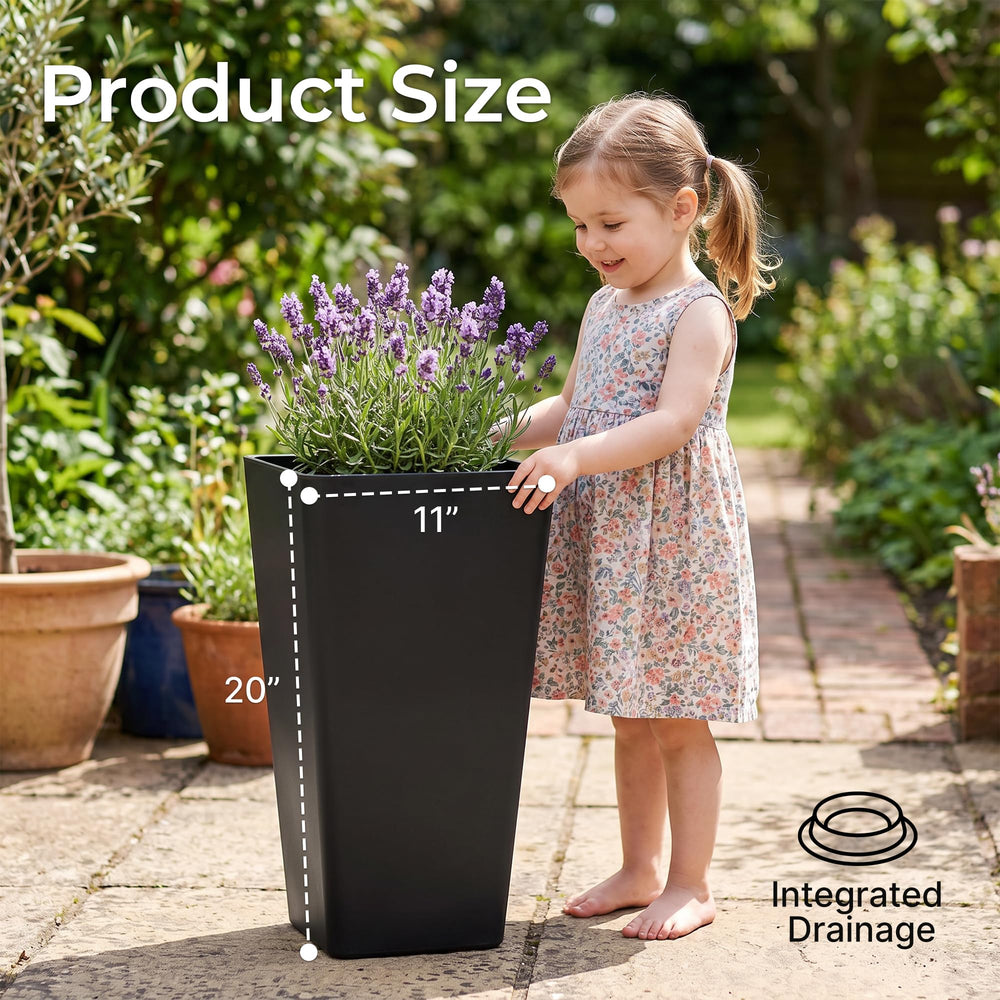 KOL planters with dual-purpose tray