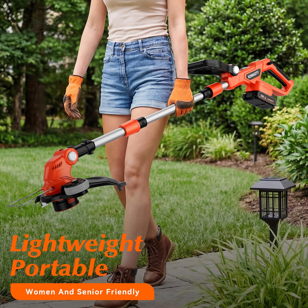 KOMASTY 20V Cordless String Trimmer adjustable head