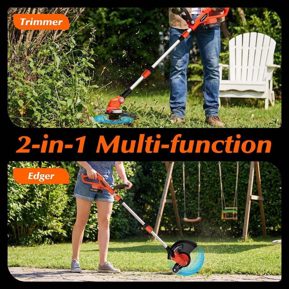 KOMASTY 20V Cordless String Trimmer side view