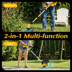 KOMASTY 20V Electric Cordless String Trimmer side view