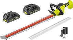 KOMASTY 22-inch hedge trimmer front view with dual-action blade