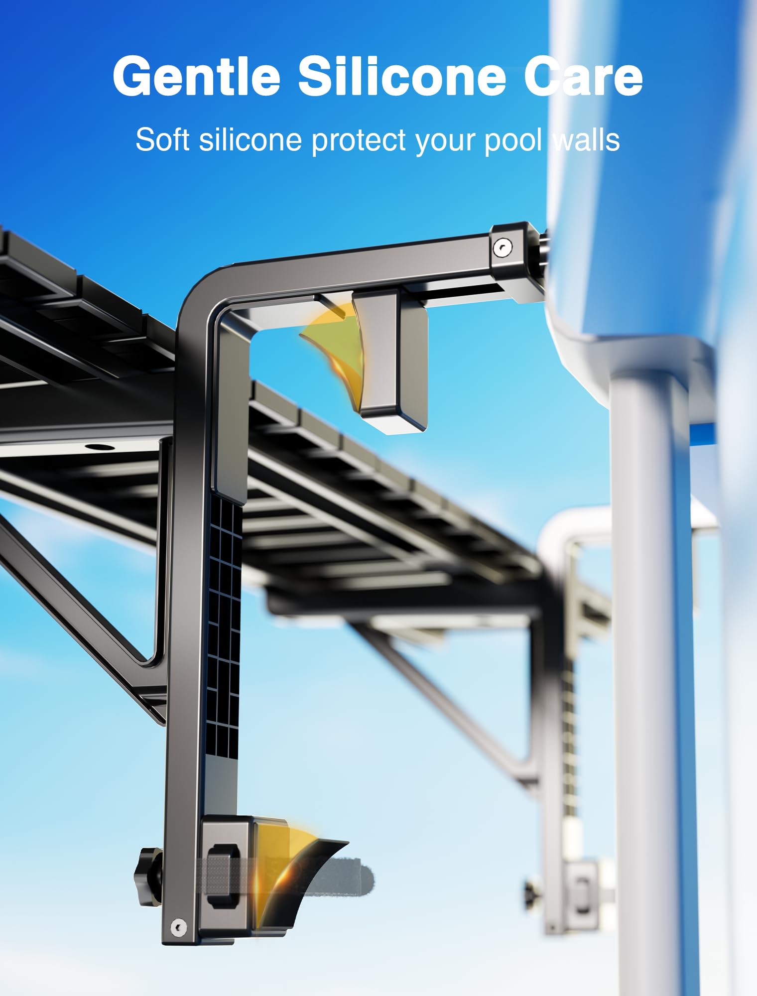 Kompoll Pool Bar adjustable clamp close-up