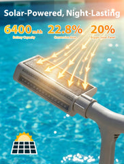 Kompoll Solar Pool Fountain in an above-ground pool