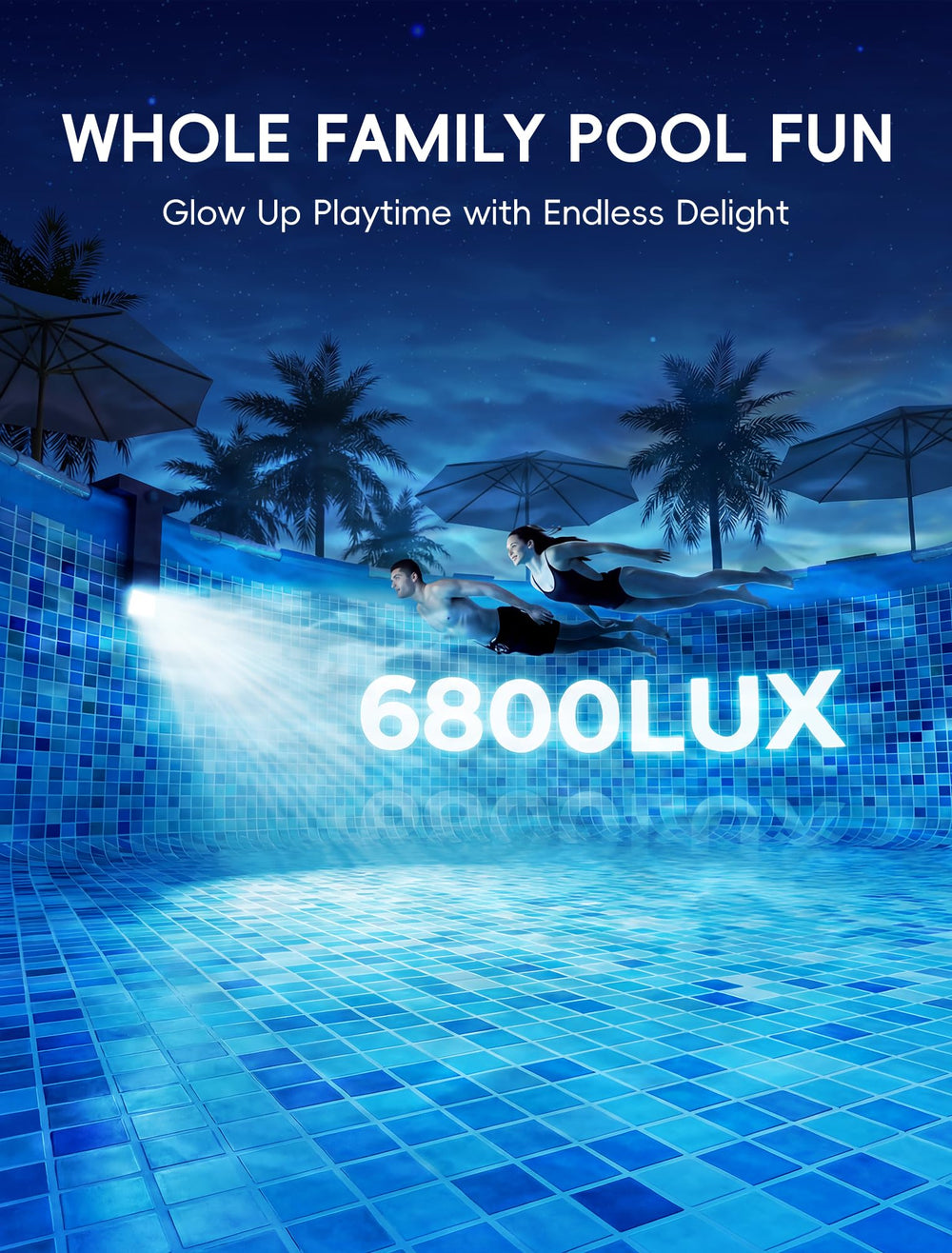 Kompoll Solar Pool Light close-up of battery compartment