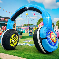 KOOY 10FT Inflatable Headphones Archway front view