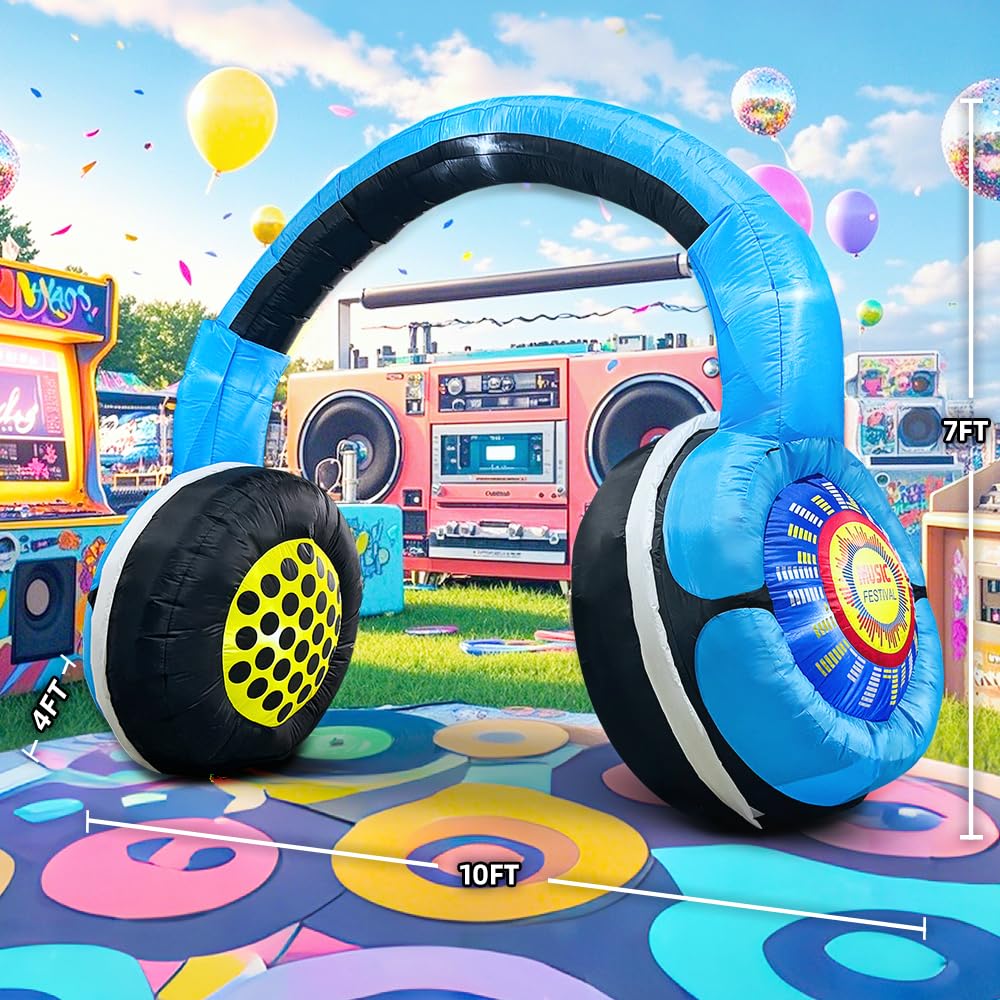 KOOY inflatable headphones archway detailed stitching
