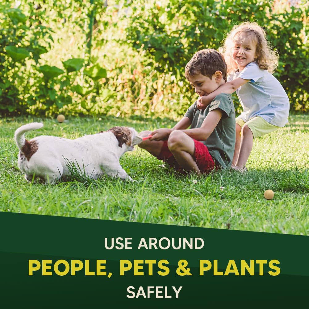 Kopplvn Snake Repellent granules spread in landscaped area