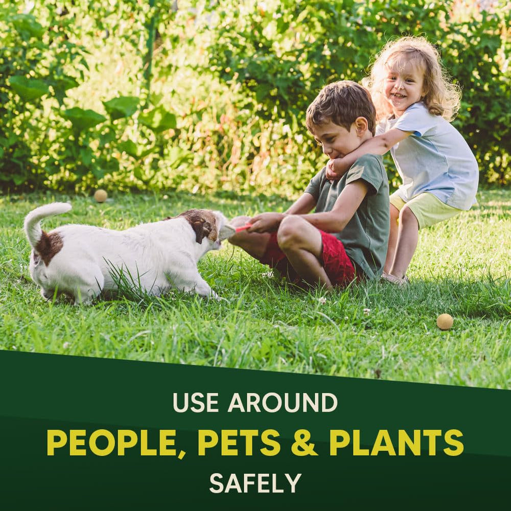 Kopplvn Snake Repellent granules spread in landscaped area
