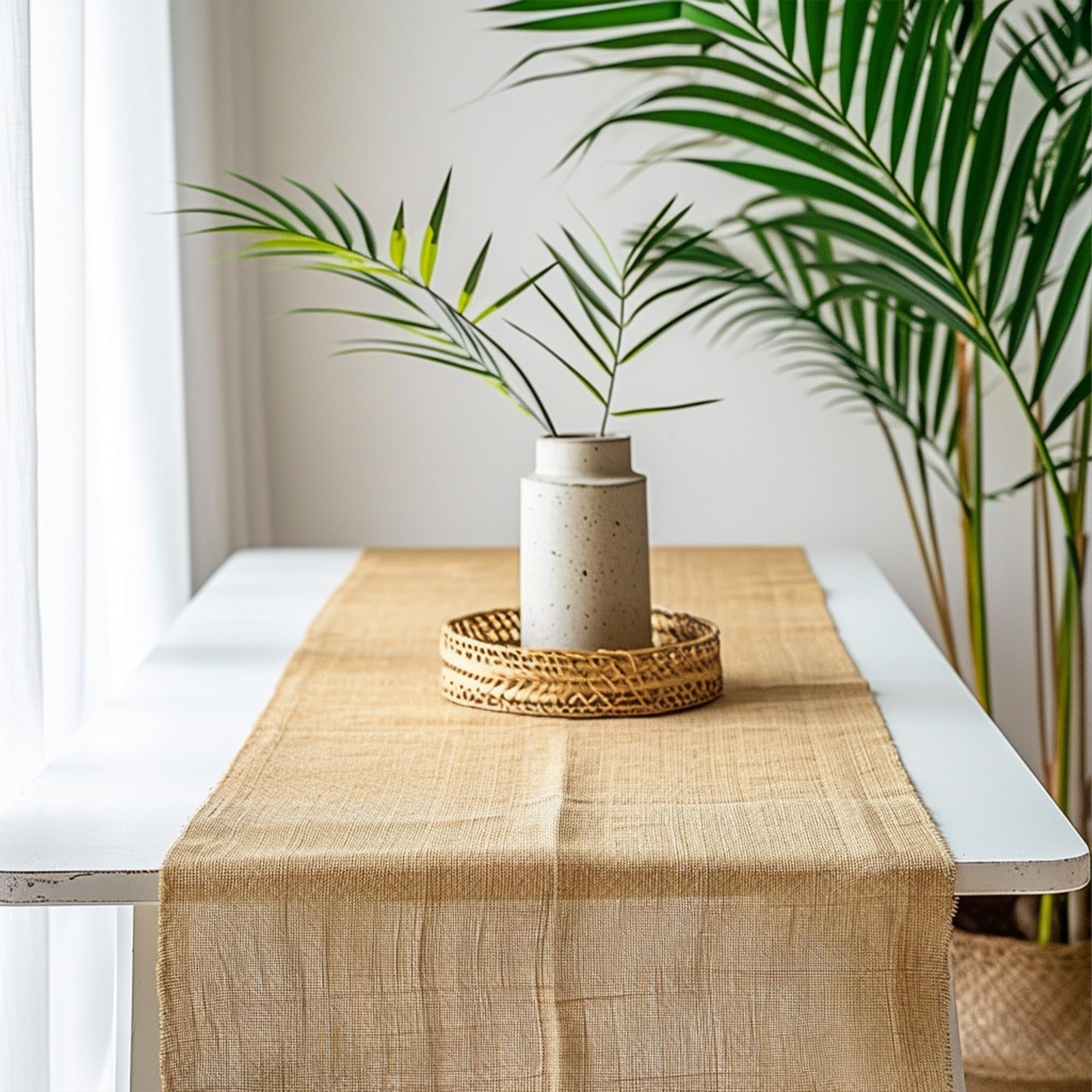 koretech burlap roll showing texture and natural color