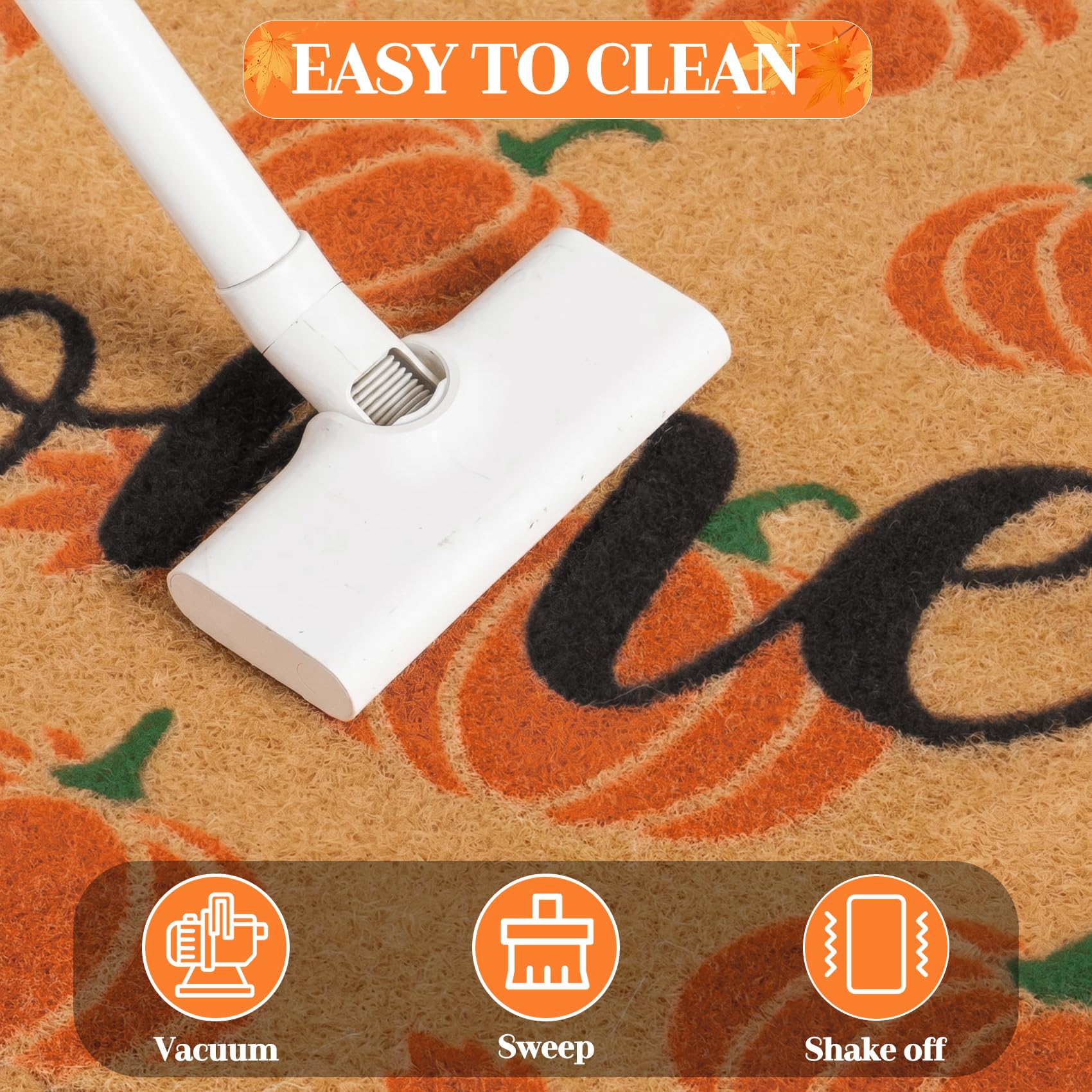 Korlon Tec Fall Door Mat being cleaned with a vacuum