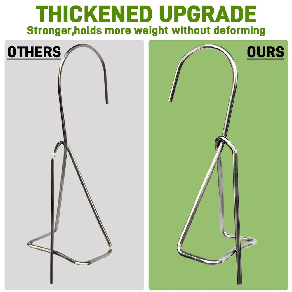 KOROI stainless steel pot hanger hook side view
