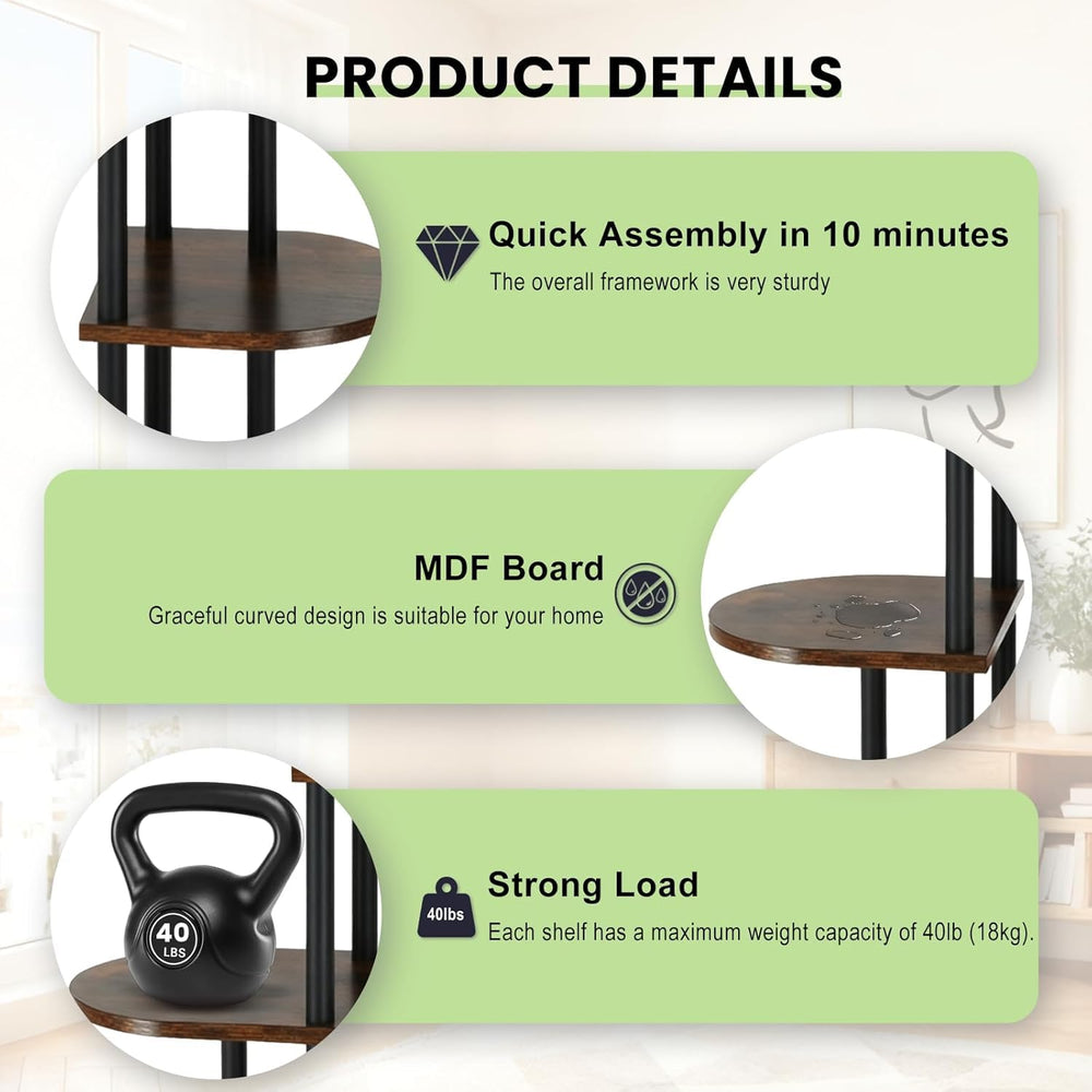 Korrie Home plant stand in living room setting