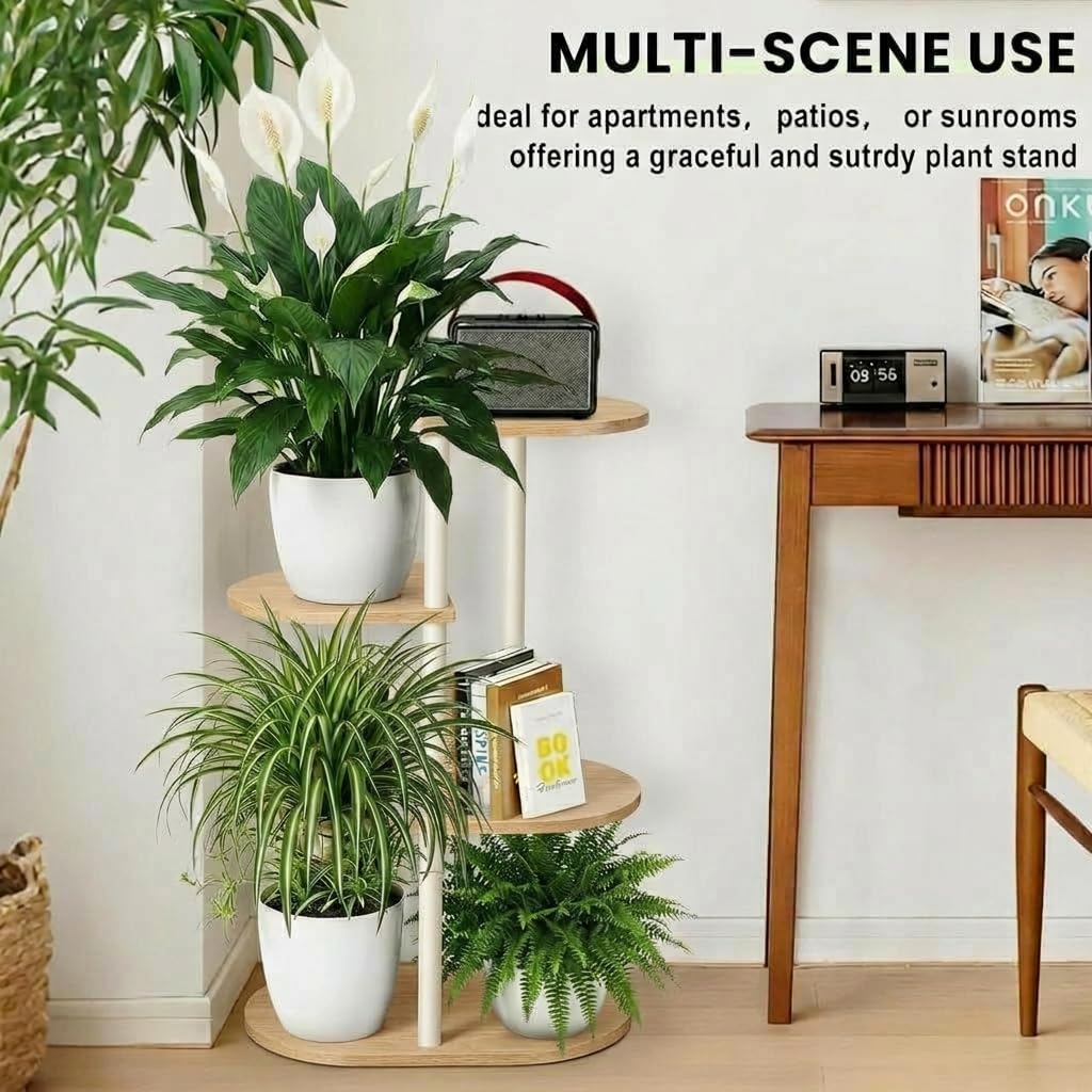 Korrie Home Plant Stand in patio garden
