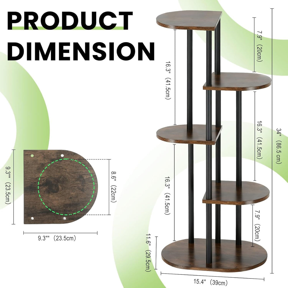 Korrie Home plant stand with potted plants displayed