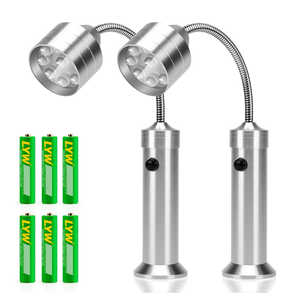 KOSIN BBQ Grill Light showing magnetic base and flexible gooseneck