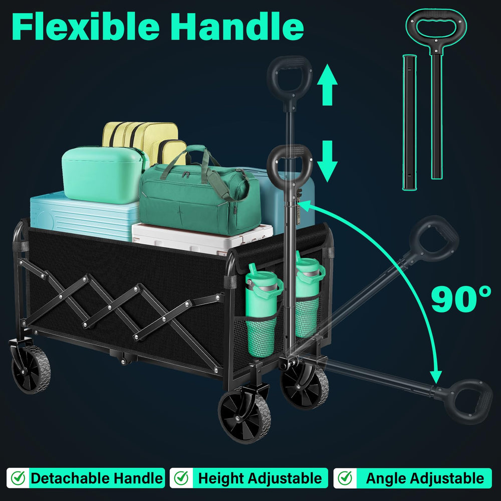 Kovryx Collapsible Wagon Cart black side view