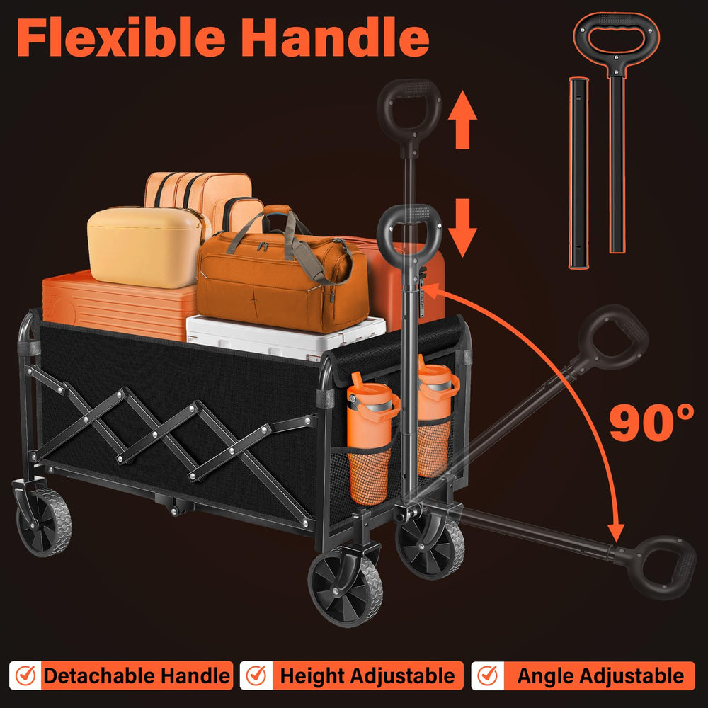 Kovryx Foldable Wagon Cart packed in trunk