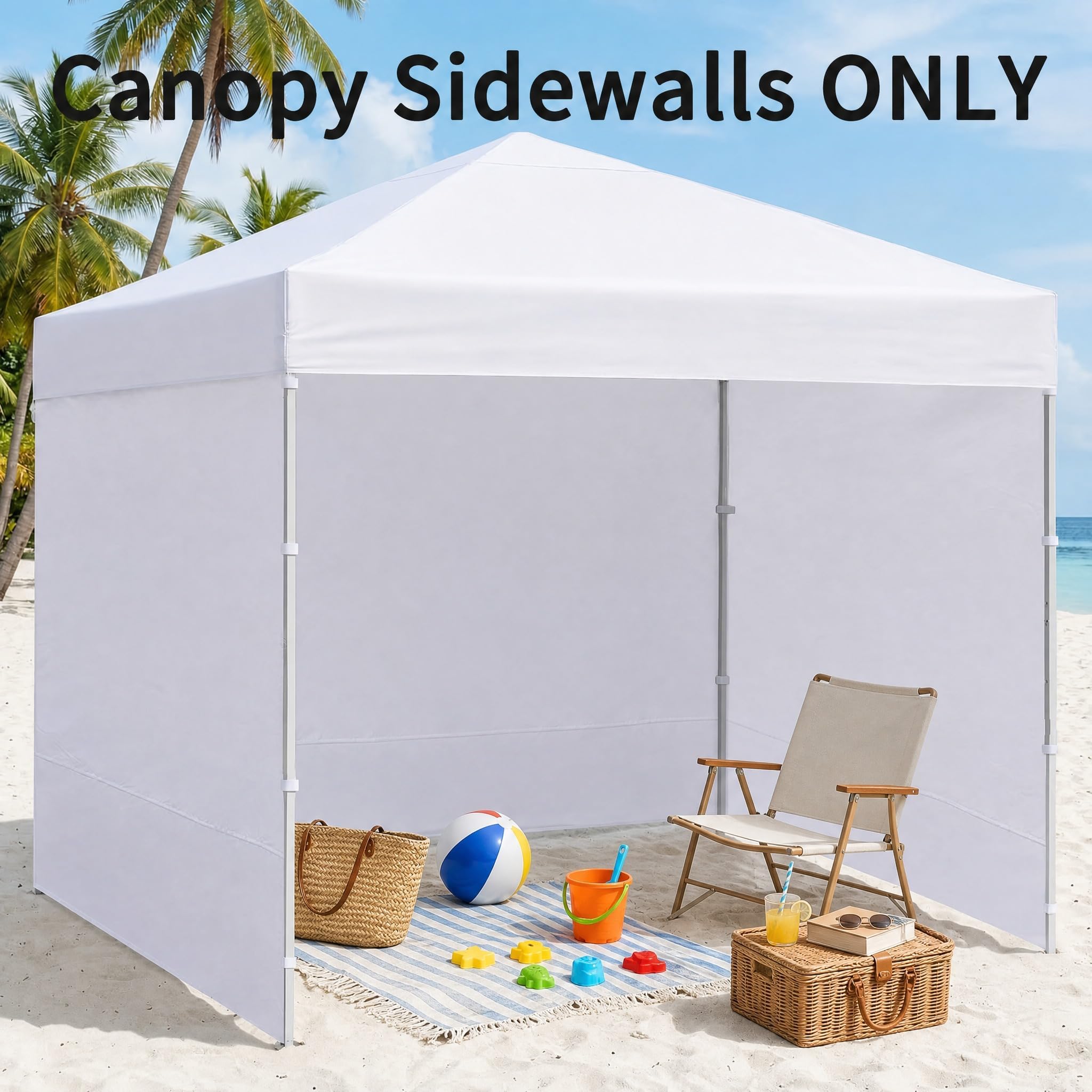 KPROE 10x10 Canopy Sidewall panels stacked for storage