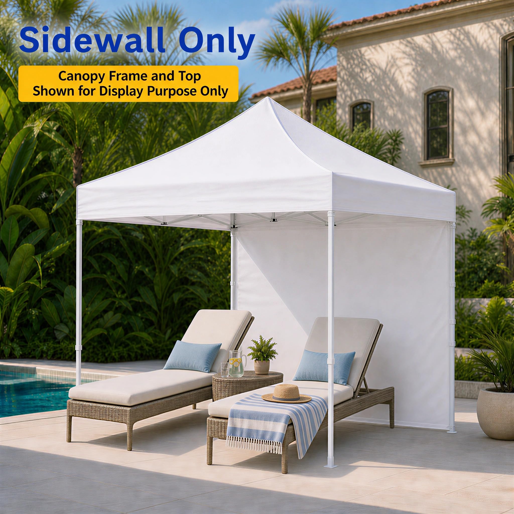 KPROE canopy sidewall installed on a pop-up canopy