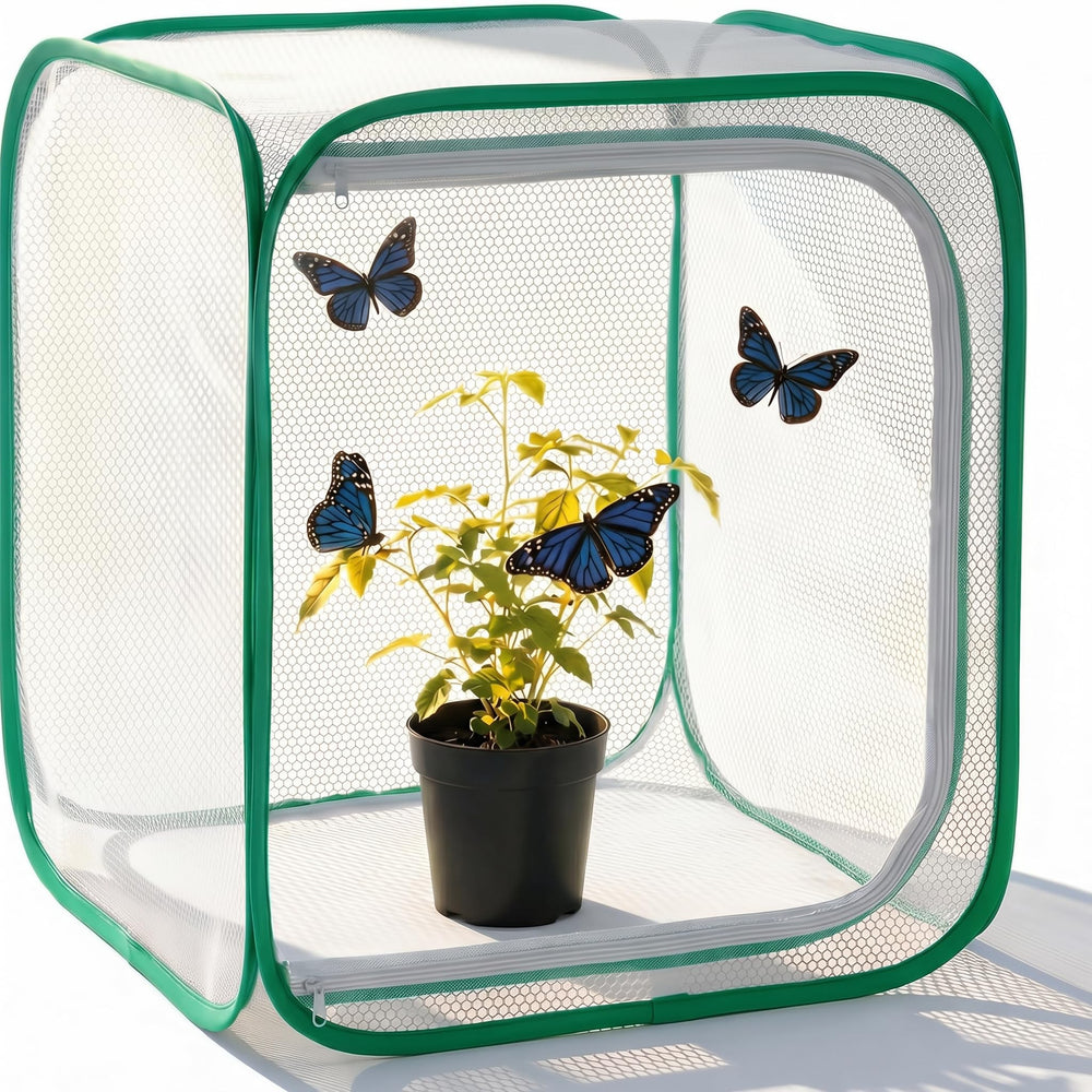 KraAra Insect & Butterfly Habitat Cage with mesh sides and zipper