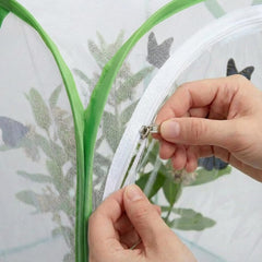 KraAra Mesh Plant Protection Enclosure folded for storage