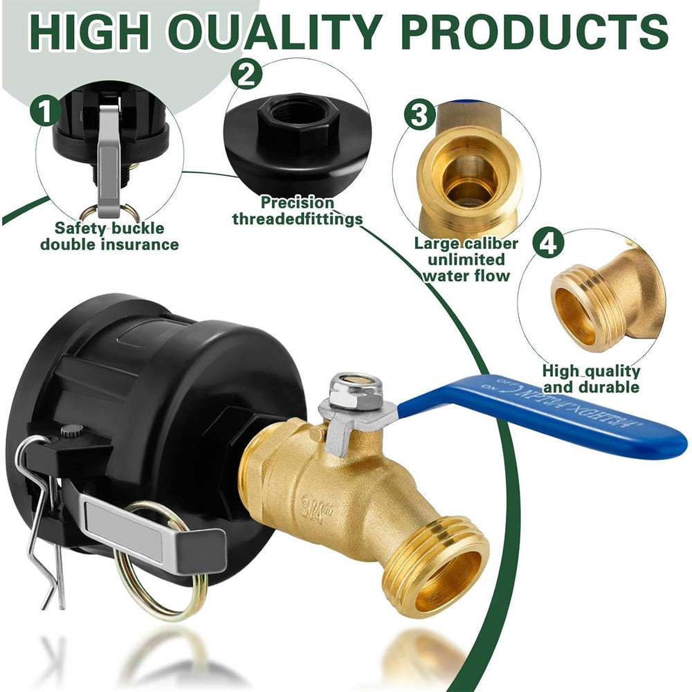 Kruuvax IBC Tote Adapter with components layout