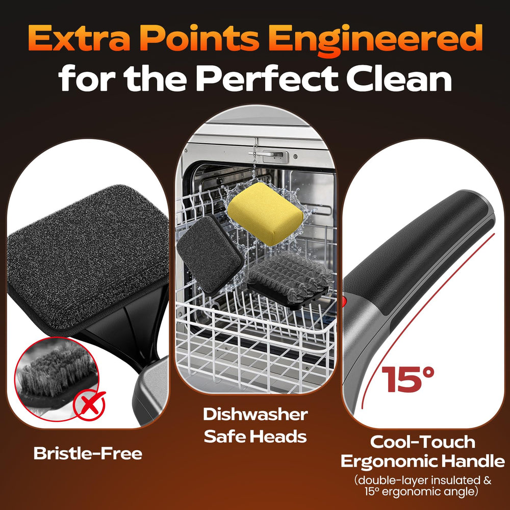 KSNLM Electric Grill Brush grey colour detail