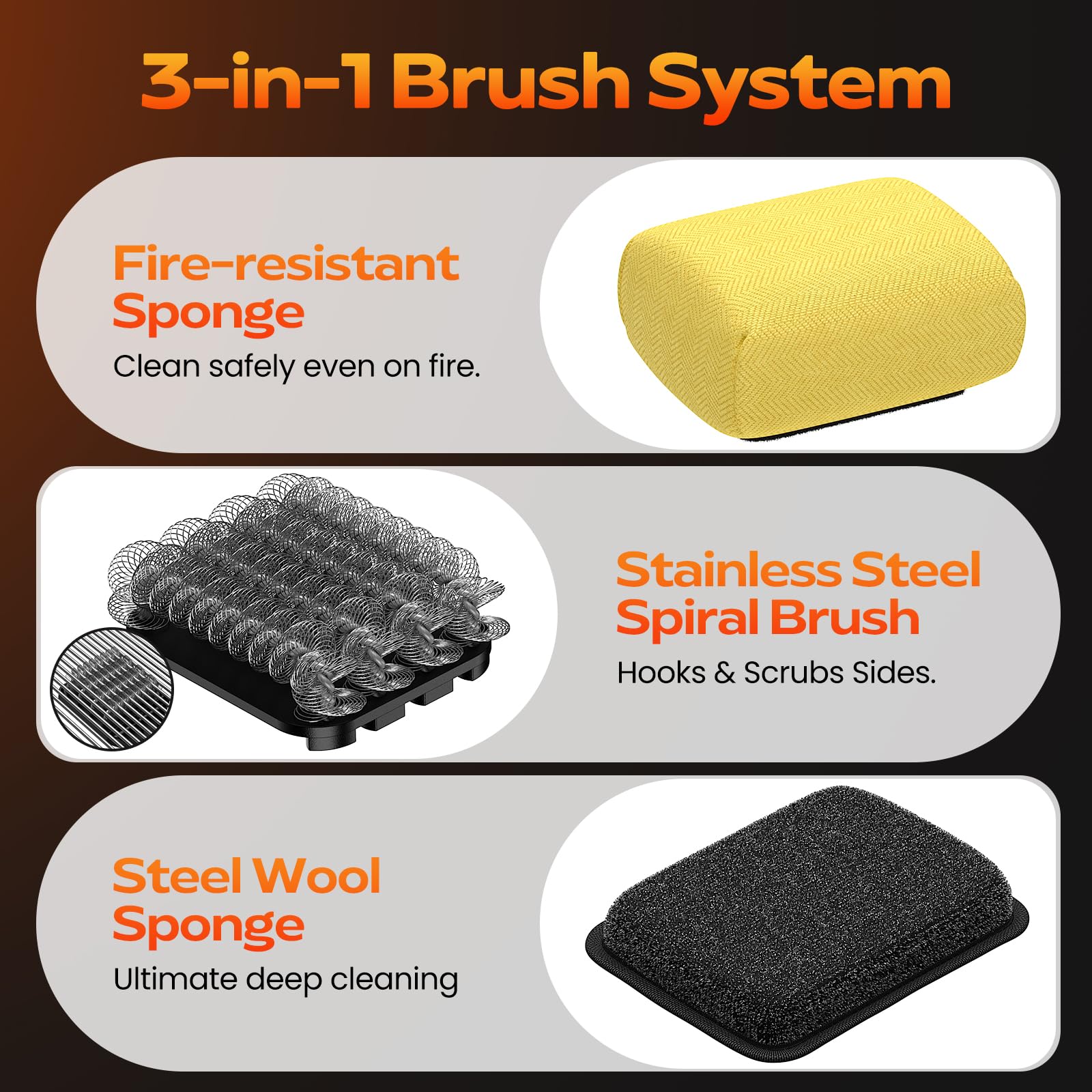 KSNLM Electric Grill Brush package containing 27 packs