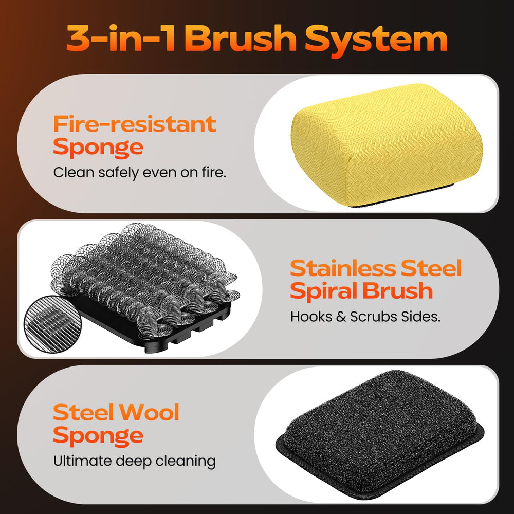 KSNLM Electric Grill Brush package containing 27 packs