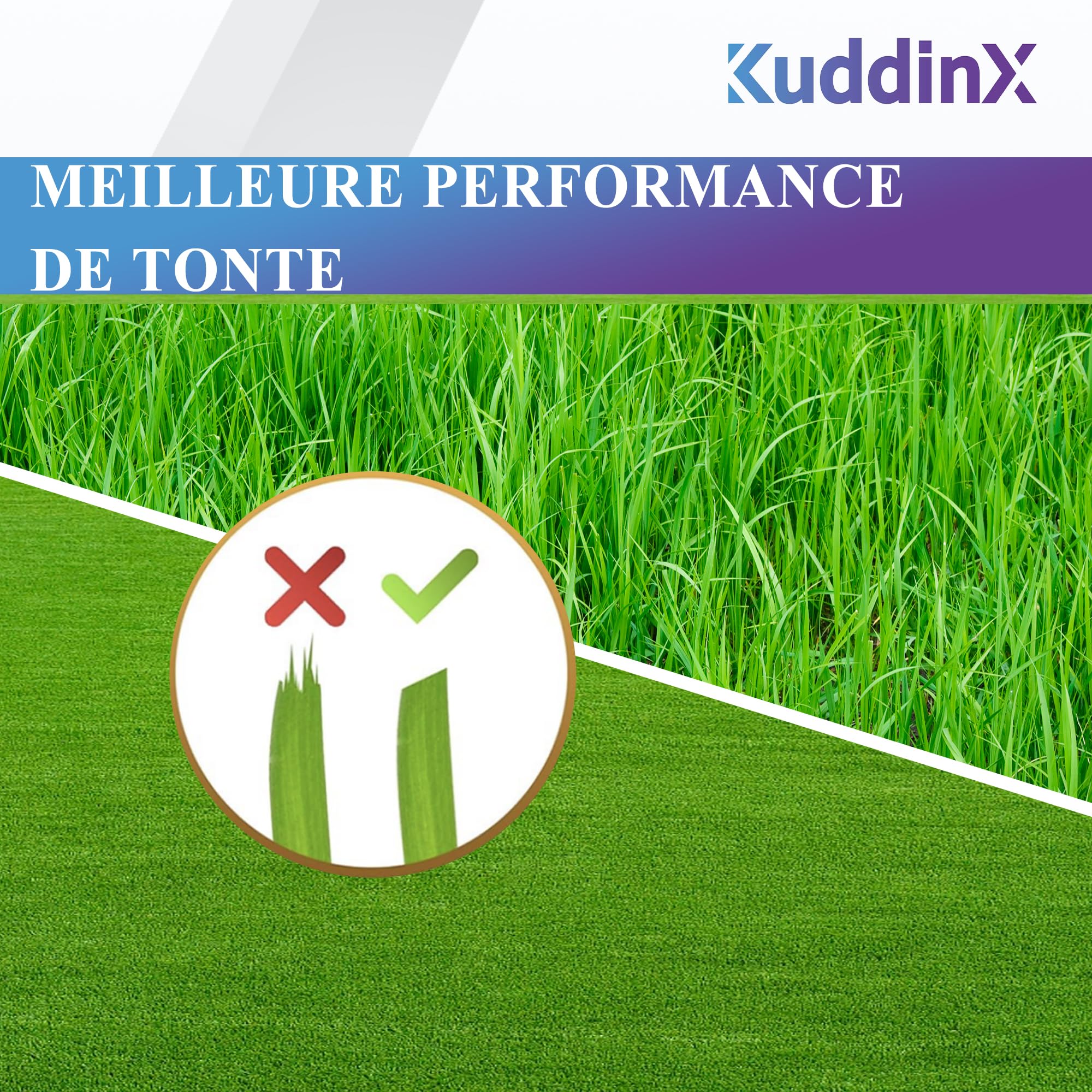 KuddinX blades with galvanized screws included