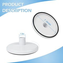 kufudigital skimmer vacuum plate side view showing diameter