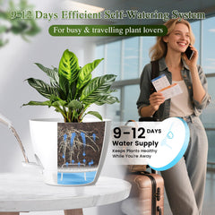 KUGAZ large planter with indoor plants displayed