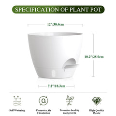 KUGAZ plant pot with a water level indicator close-up